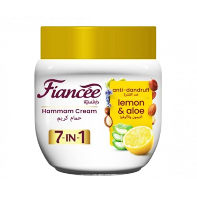 FIANCEE 7 IN 1 LEMON & ALOE ANTI-DANDRUFF HAMMAM CREAM HAIR MASK 450 ML